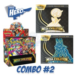 Pokemon Mega Evolution COMBO 2 Booster Box AND Elite Trainer - Mega Gardevoir ex AND Mega Lucario ex